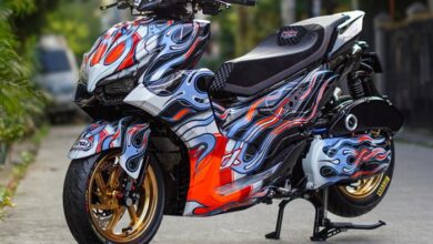 Livery Arai Ikonik: Yamaha Aerox Alpha Makin Gagah