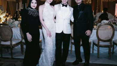Aurel & Atta Tampil Elegan, Hitam Menguasai Resepsi Al & Alyssa