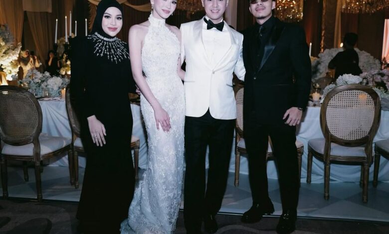 Aurel & Atta Tampil Elegan, Hitam Menguasai Resepsi Al & Alyssa