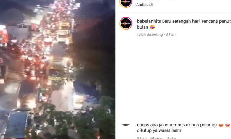 Jalan Harapan Indah Bekasi Lancar, Akses Kembali Normal