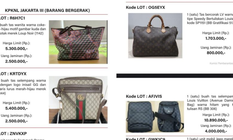 Lelang KPK: Borong Tas Branded Mewah 11 Juni 2025!