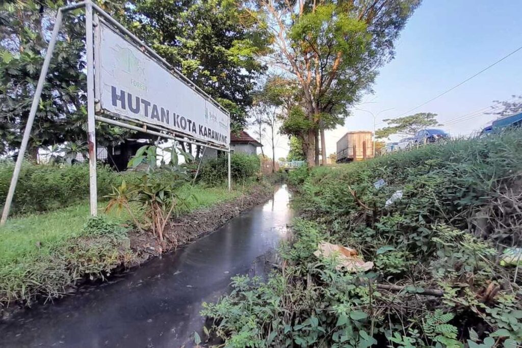 Limbah B3 Karawang mencemari saluran dekat hutan kota: Investigasi!