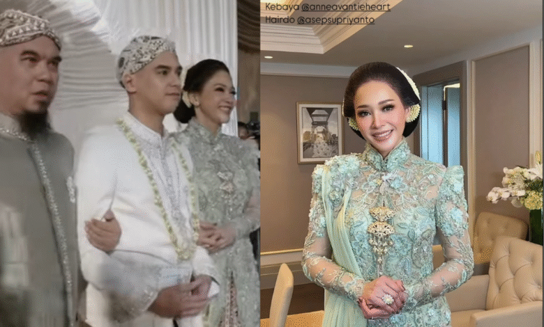 Maia Estianty Memesona: Kebaya Mint Akad Al Ghazali