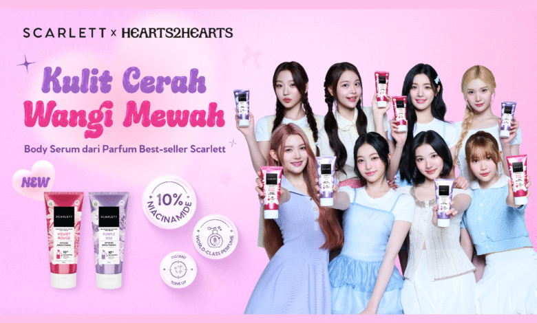Scarlett Body Serum Baru: Aroma Ikonik, Kolaborasi Hearts2Hearts